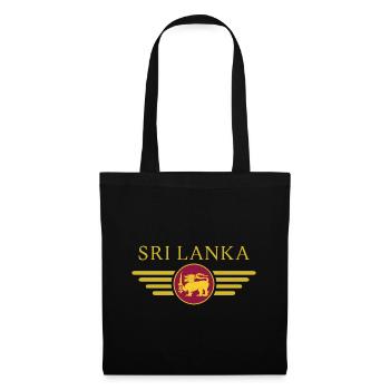 J’aime le Sri Lanka, T-shirt design de style élégance - Sac en tissu - noir - Devant