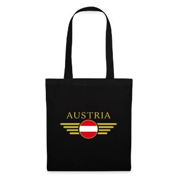 J’aime l’Autriche, T-shirt design de style élégance - Sac en tissu - noir - Devant