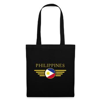 J’aime les Philippines, T-shirt design de style élégance - Sac en tissu - noir - Devant