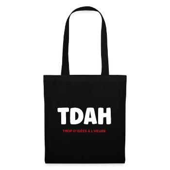 TDAH - Sac en tissu - noir - Devant