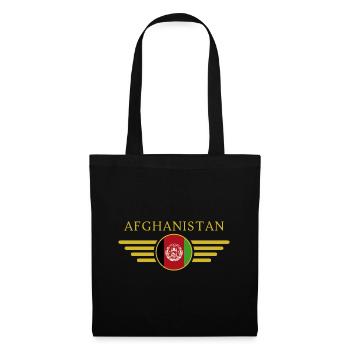 Ich liebe Afghanistan, Eleganz Stil Design T-Shirt - Stoffbeutel - Schwarz - Vorne
