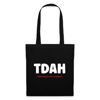 TDAH - Sac en tissu - noir - Devant