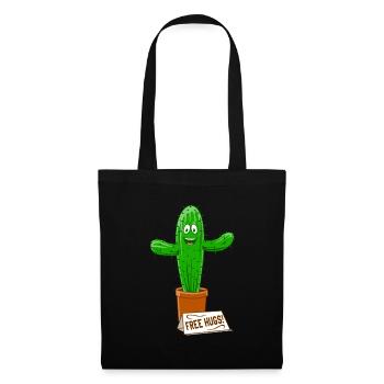 Hugs gratuit Cactus - Sac en tissu - noir - Devant