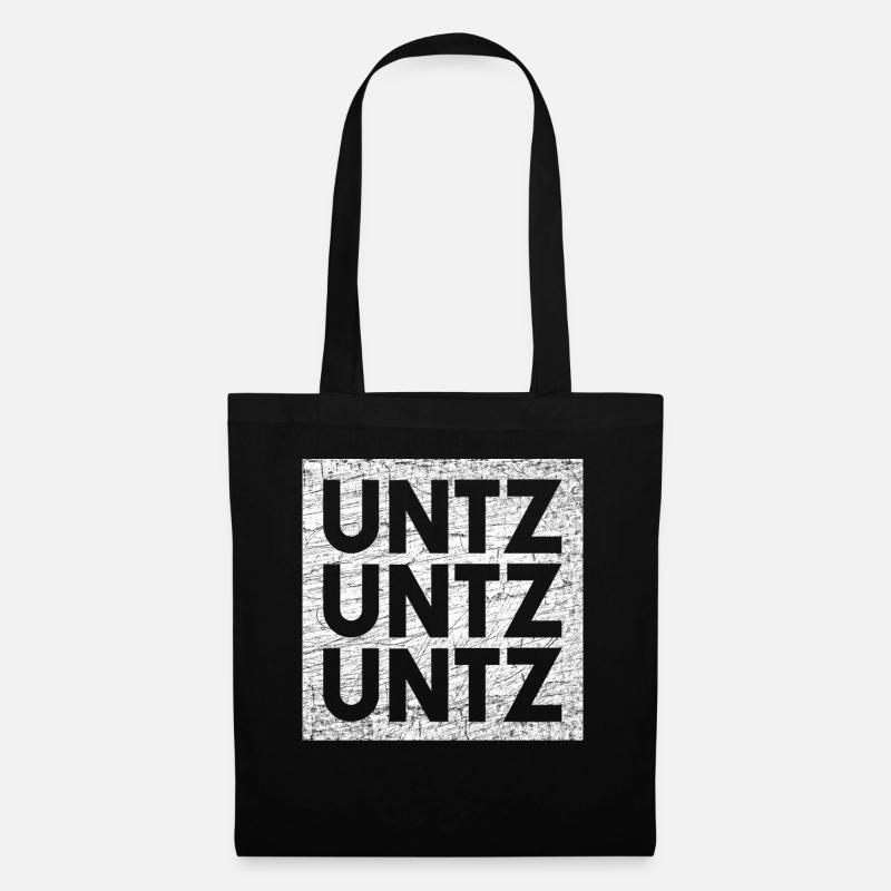 Techno Untz Untz Untz - Stoffbeutel - Schwarz