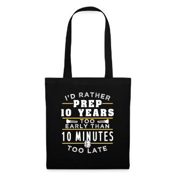 Préparer Prepper tôt - Sac en tissu - noir - Devant
