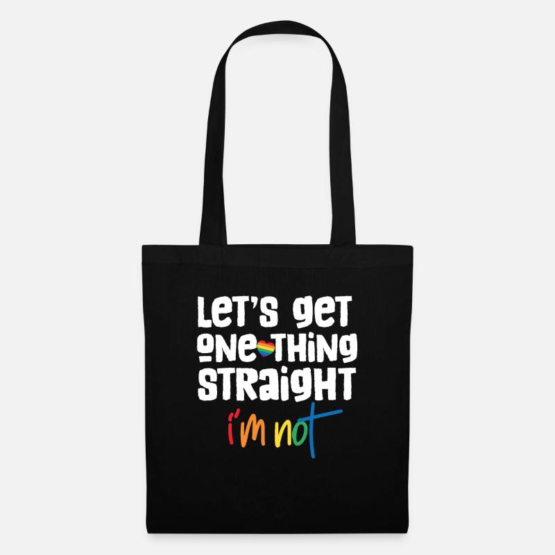 Lesbian lesbian outing - Tote Bag - black