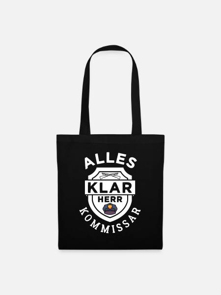 Alles klar Herr Kommissar - Stoffbeutel - Schwarz