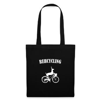 Rehcycling Recycling recylen - Stoffbeutel - Schwarz - Vorne