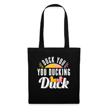 Rubber duck funny gift - Tote Bag - black - Front