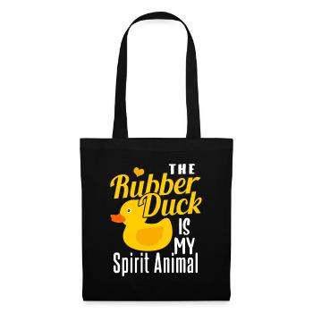 Canard en caoutchouc Cadeau - Sac en tissu - noir - Devant
