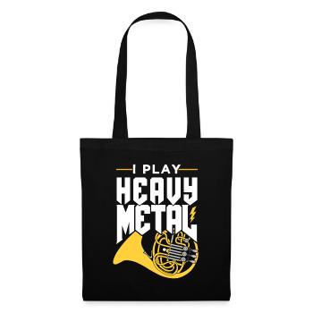 Horn Idée cadeau - Sac en tissu - noir - Devant