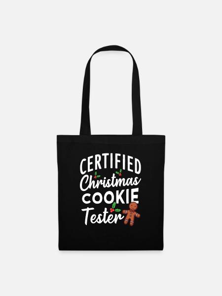 Christmas cookies gingerbread man gift - Tote Bag - black