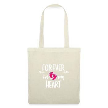 fille morte bébé amour coeur tristesse adieu mort - Sac en tissu - nature - Devant
