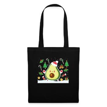 Noël à l'avocat - Sac en tissu - noir - Devant