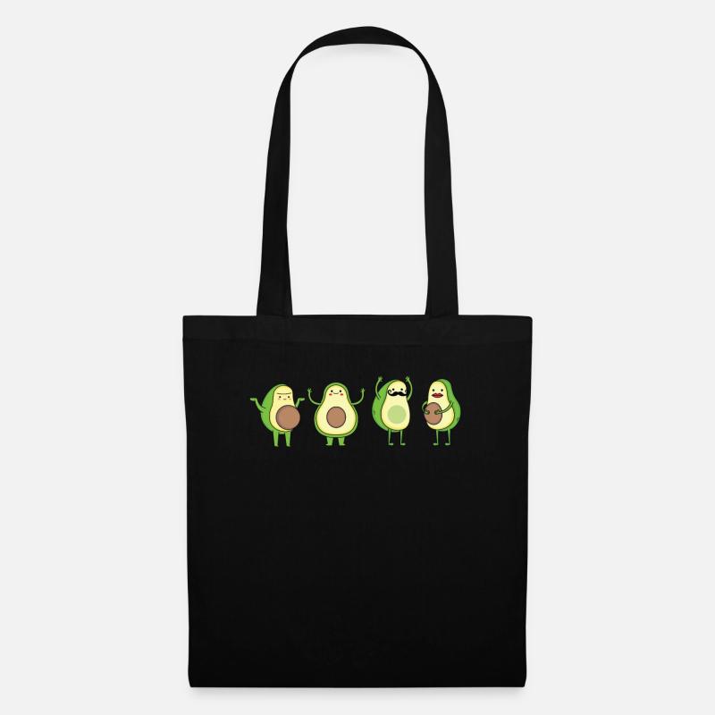 Dancing avocado - Tote Bag - black