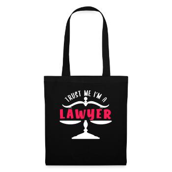 Lawyer attorney scales gift - Tote Bag - black - Front