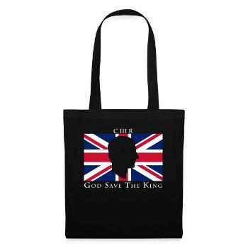 God Save The King Uk Flag - Tote Bag - black - Front