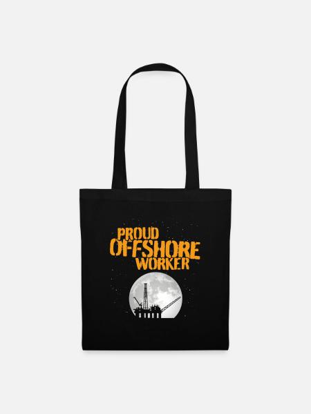 Proud Offshore Worker - Stoffbeutel - Schwarz