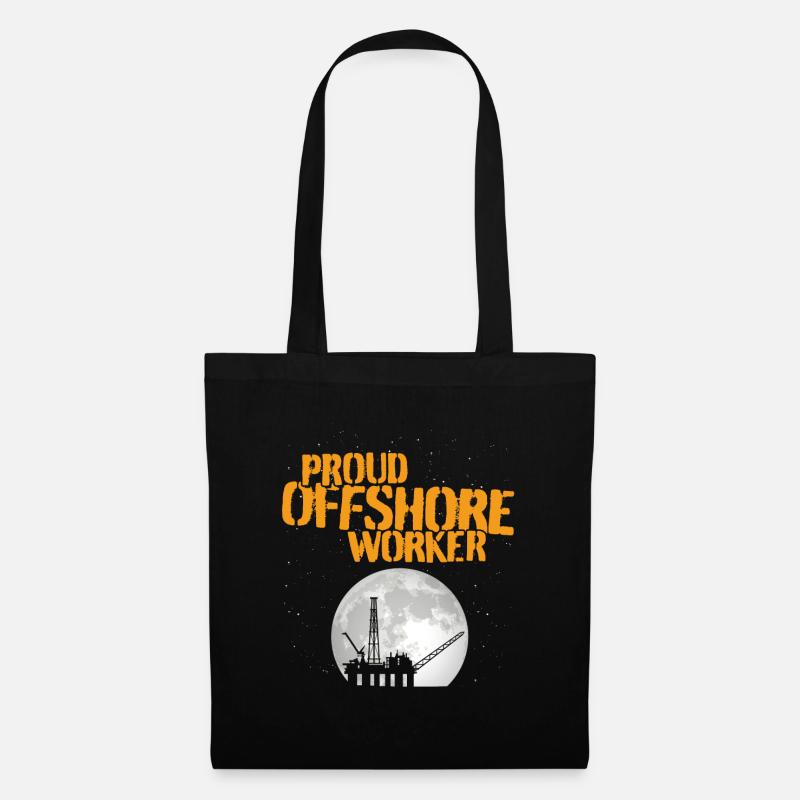 Proud Offshore Worker - Stoffbeutel - Schwarz