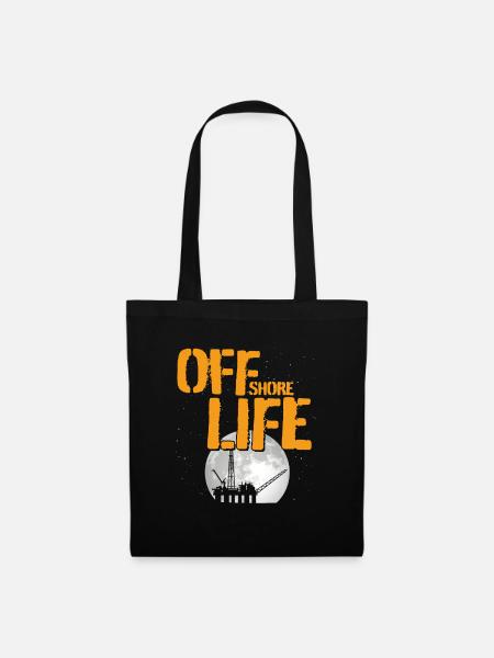 Off Shore Life - Stoffbeutel - Schwarz