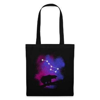 Constellation de la Grande Ourse - Sac en tissu - noir - Devant
