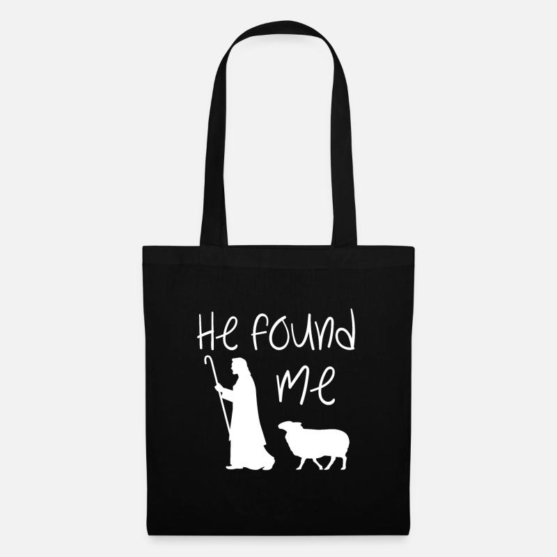 Jésus disciple Parabole de la brebis perdue - Sac en tissu - noir