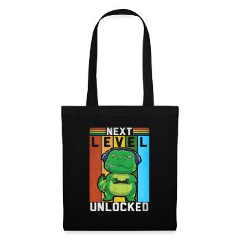 I Love Dinosaurs - Next Level unlocked Gaming - Tote Bag - black - Front