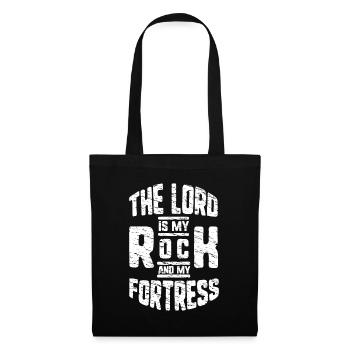 Proverbes et messages des Psaumes bibliques - Sac en tissu - noir - Devant