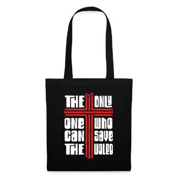 Proverbes et messages des Psaumes bibliques - Sac en tissu - noir - Devant