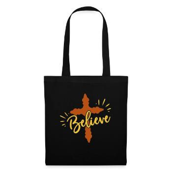 Proverbes et messages des Psaumes bibliques - Sac en tissu - noir - Devant