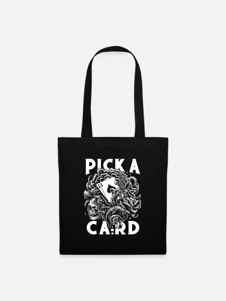 Pick a Card - Magisches Geschenk für Zauberer - Stoffbeutel - Schwarz