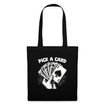 Choisissez une carte - cadeau magique pour les magiciens - Sac en tissu - noir - Devant
