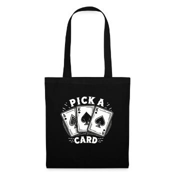 Pick a Card - Magical Gift for Magicians - Tote Bag - black - Front