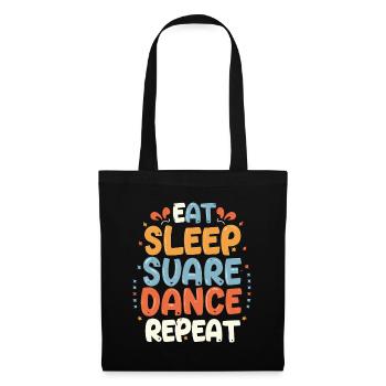 Eat Sleep Square Dance Repeat - Tote Bag - black - Front