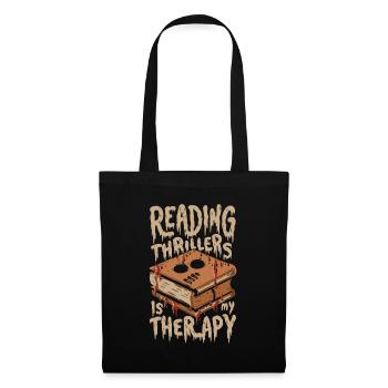 Reading Thrillers Is My Therapy - Tote Bag - black - Front