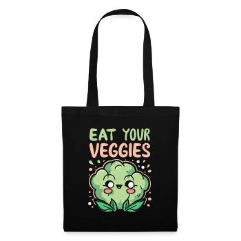 Eat Your Veggies Vegetable Lover Vegan Vegan - Tote Bag - black - Front