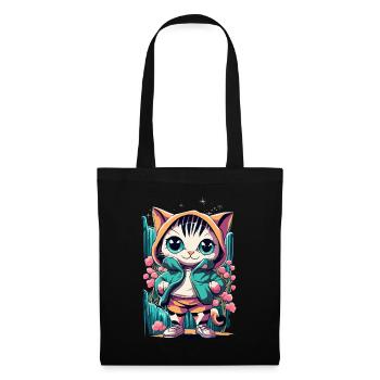 cute kawaii kitten japan - Tote Bag - black - Front