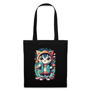 cute kawaii kitten japan - Tote Bag - black - Front
