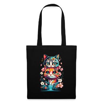 cute kawaii kitten japan - Tote Bag - black - Front
