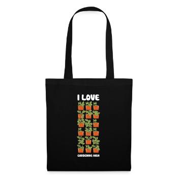 J’aime vraiment jardiner haut jardin vertical amour - Sac en tissu - noir - Devant