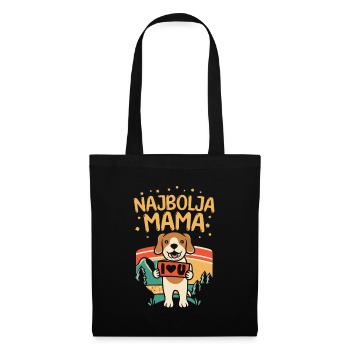 Najbolja maman I meilleur cadeau de fête des mères de maman - Sac en tissu - noir - Devant