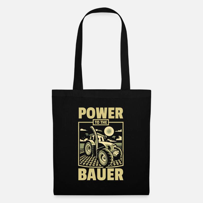 Power to the Bauer - Stoffbeutel - Schwarz