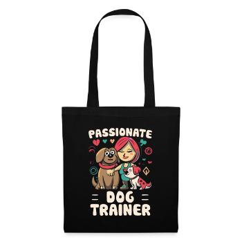 Passionate Dog Trainer Hunde Trainerin - Stoffbeutel - Schwarz - Vorne
