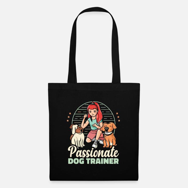 Passionate Dog Trainer Hunde Trainerin - Stoffbeutel - Schwarz