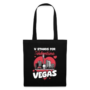 T-shirt Vegas au lieu de la Saint-Valentin – Sarcastic G - Sac en tissu - noir - Devant