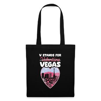 T-shirt Vegas au lieu de la Saint-Valentin – Sarcastic G - Sac en tissu - noir - Devant