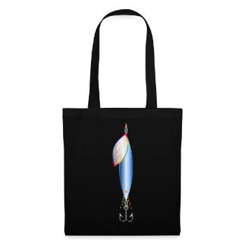 Leurre de pêche fantaisie coloré avec hameçon - Sac en tissu - noir - Devant