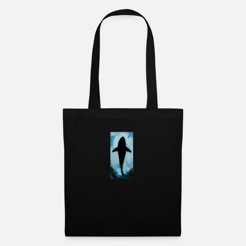 requin - Sac en tissu - noir