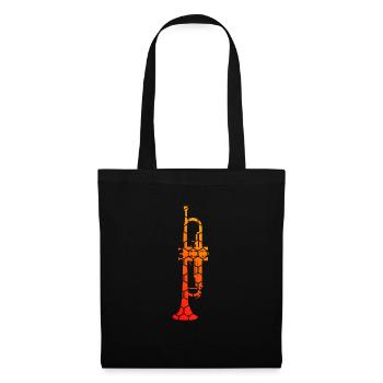 Trumpet Jazz Trumpeter Trumpeter Trumpet - Tote Bag - black - Front