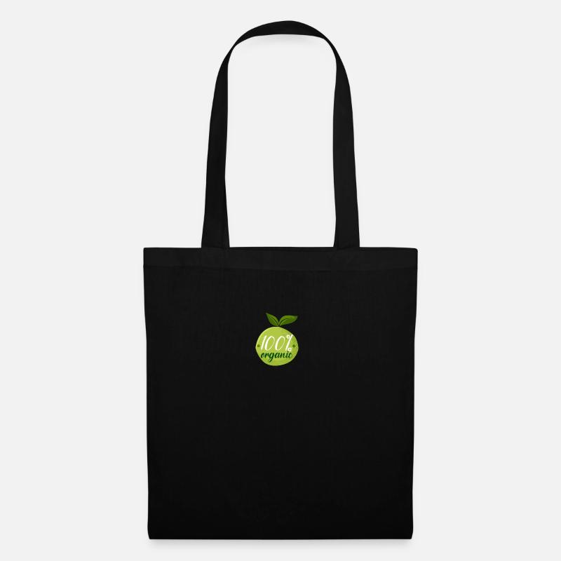 100% organic - Stoffbeutel - Schwarz